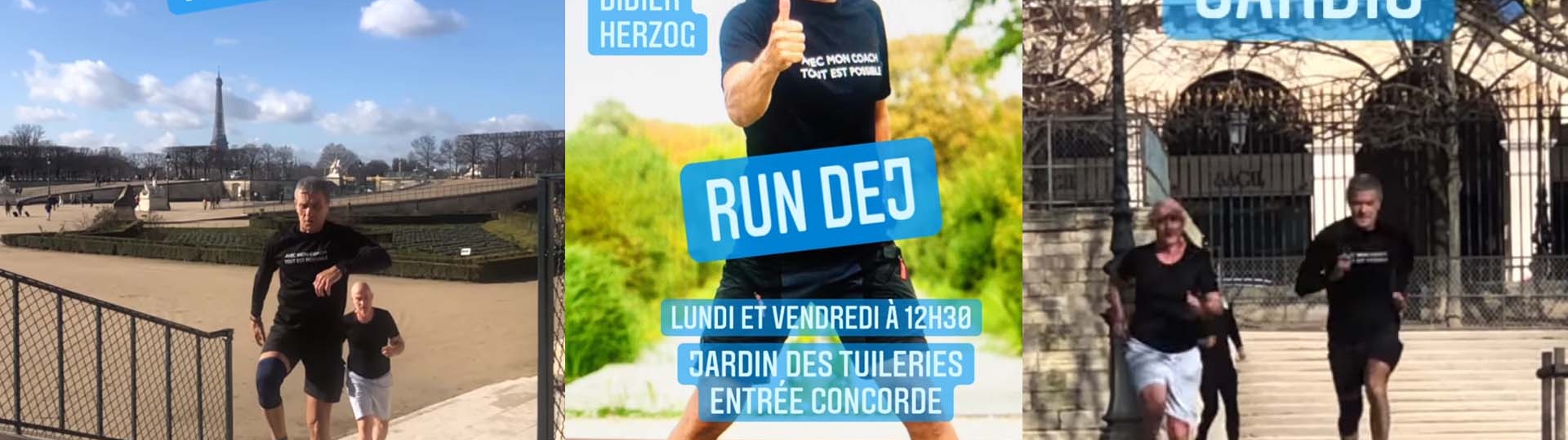 les RUN DEJ au Jardin des Tuileries